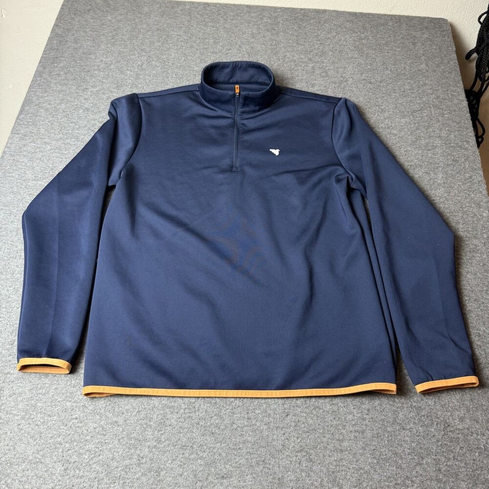 Macade 1/4 Zip Pullover Mens Large Navy Blue Golf Performance